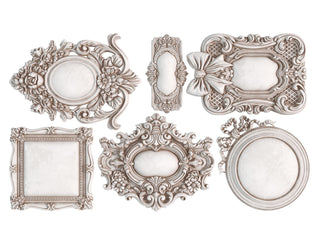 IOD Frames Three Mould Summer Iron Orchid Designs French Country Decor silicone mold applique for furniture mix media baking arts & craft and more