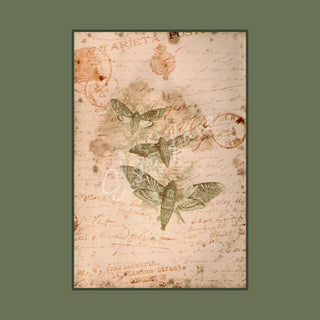 Summer Curio Moths Elsie Lane DecoPosh Decoupage Tissue Paper 14x20 inch