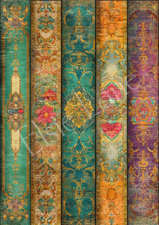 Boho Bohemian Bazaar Elsie Lane Decoupage Paper Paper  1 Sheet Size  A4 SIZE 8x11