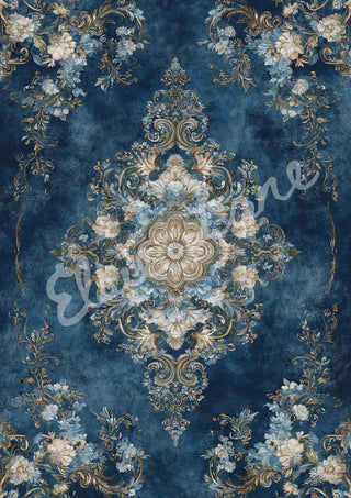 Crushing On Blues By Elsie Lane DecoPosh Decoupage Paper A4 SIZE