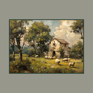 Elysium Homestead Sheep on the Farm Elsie Lane DecoPosh Decoupage Paper Large 21x29
