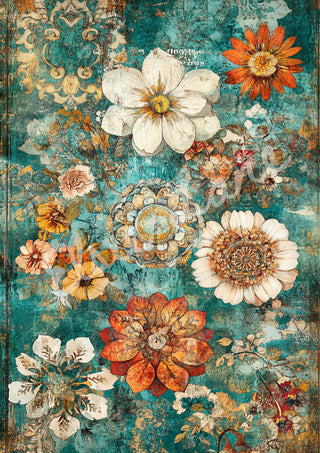 Boho Drama Elsie Lane DecoPosh Decoupage Paper A4 SIZE