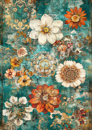 Boho Drama Elsie Lane DecoPosh Decoupage Paper A4 SIZE