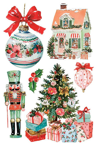 IOD DARLING HOLIDAY 2026 Transfer 8x12 Rub On Decal Transfer Furniture Decor Makeovers Junk Journal Project stickers