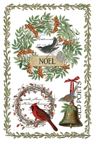 NEW Winter IOD Winter's Calling 2026 Transfer 8x12 Rub On Decal Transfer Furniture Decor Makeovers Junk Journal Project stickers