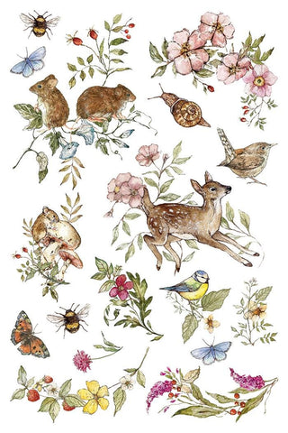 NEW Winter IOD The BRAMBLEWOOD Diaries 2026 Transfer 8x12 Rub On Decal Transfer Furniture Decor Makeovers Junk Journal Project stickers