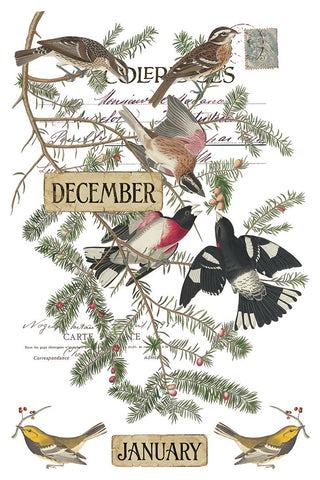 NEW Winter IOD Winter's Calling 2026 Transfer 8x12 Rub On Decal Transfer Furniture Decor Makeovers Junk Journal Project stickers