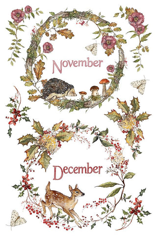 NEW Winter IOD The BRAMBLEWOOD Diaries 2026 Transfer 8x12 Rub On Decal Transfer Furniture Decor Makeovers Junk Journal Project stickers