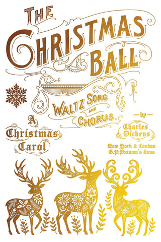 NEW  Winter Angels Sing IOD Foil Transfer: Silver & Gold Rub-On Craft Art (8"x12")