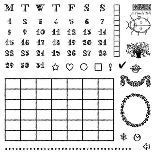 NEW Winter A Timely Tale 6x6 IOD Stamp Iron Orchid Designs  Stamp Set: Vintage Book Labels, Mixed Media Crafting