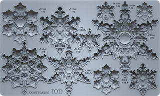 IOD Winter Encore Release Snowflake Mould Furniture Applique Iron Orchid Designs embellishment Gift for mom DIY décor mix media supplies