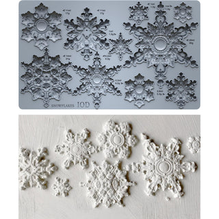 IOD Winter Encore Release Snowflake Mould Furniture Applique Iron Orchid Designs embellishment Gift for mom DIY décor mix media supplies