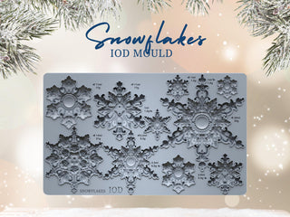 IOD Winter Encore Release Snowflake Mould Furniture Applique Iron Orchid Designs embellishment Gift for mom DIY décor mix media supplies