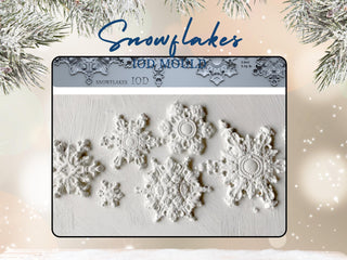 IOD Winter Encore Release Snowflake Mould Furniture Applique Iron Orchid Designs embellishment Gift for mom DIY décor mix media supplies
