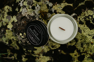 Wild Huckleberry Candle Hand Poured: 4oz Wood Wick