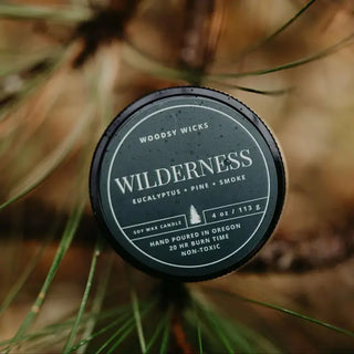 Wilderness Oregon Candle Woodsy Wicks 4oz jar