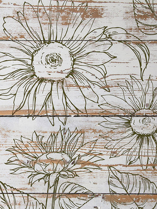 Stamp Sunflower IOD Garden stamp home decor Scrapbooking paper party craft supplies