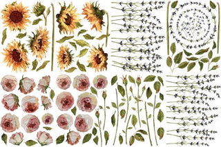 Transfer Painterly Florals