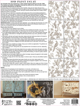 Paint Inlay Grisaille Toile IOD