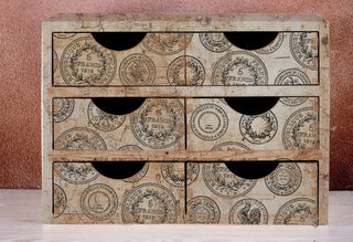 IOD Antiquities stamp DIY project of a completed box