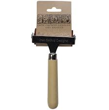 Brayer Roller Tool for Art IOD Iron Orchid Designs angle of picture is front.