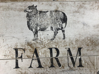 IOD Home Decor Stamps Farm Animals on DIY project